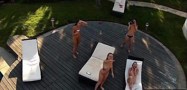  Teen BFFs hunted a drone and fucked the perv pilot